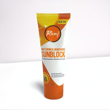 Rivaj Whitening & Vanishing Sunblock SPF 60 (40ml)