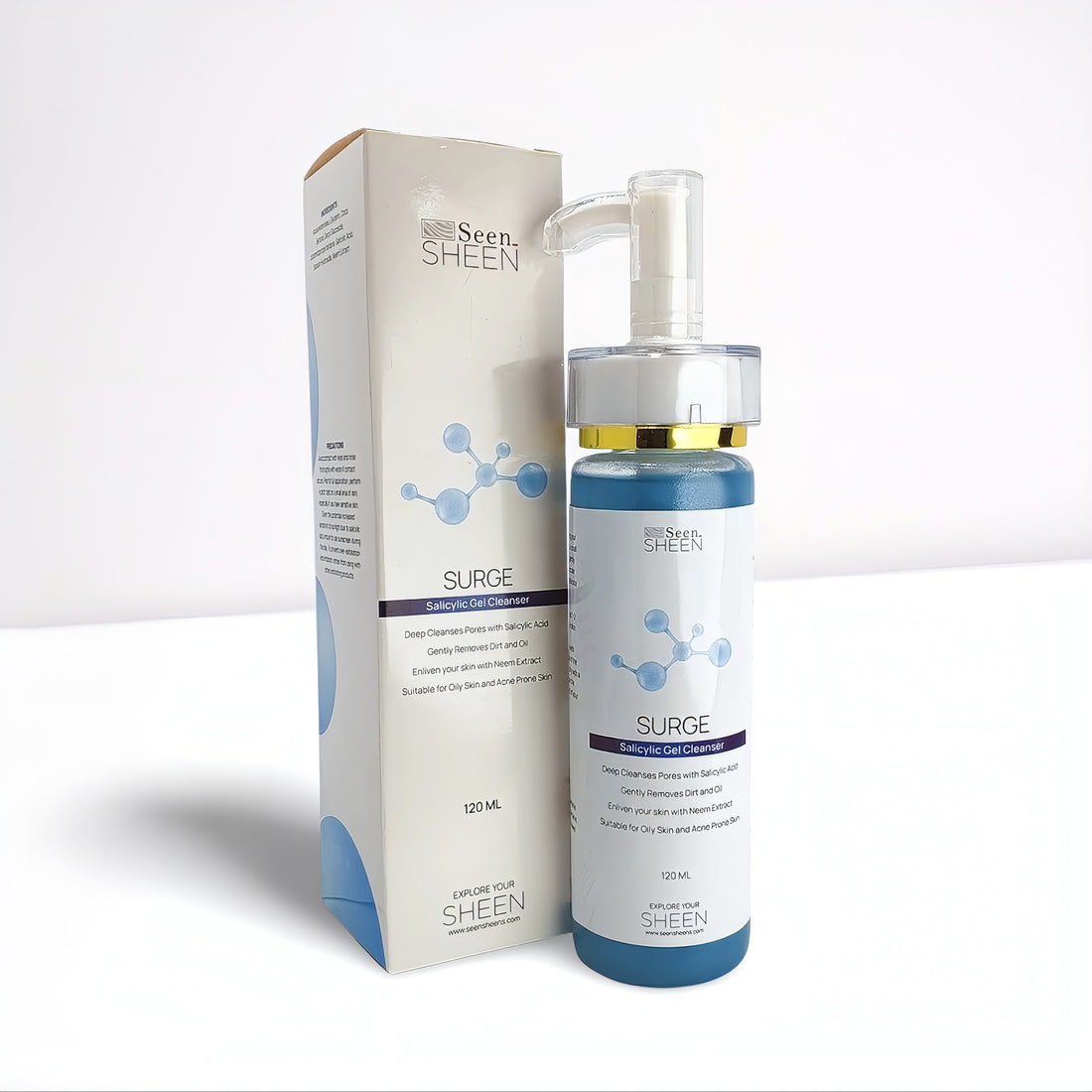 SEEN SHEEN SURGE Salicylic Gel Cleanser 120ML