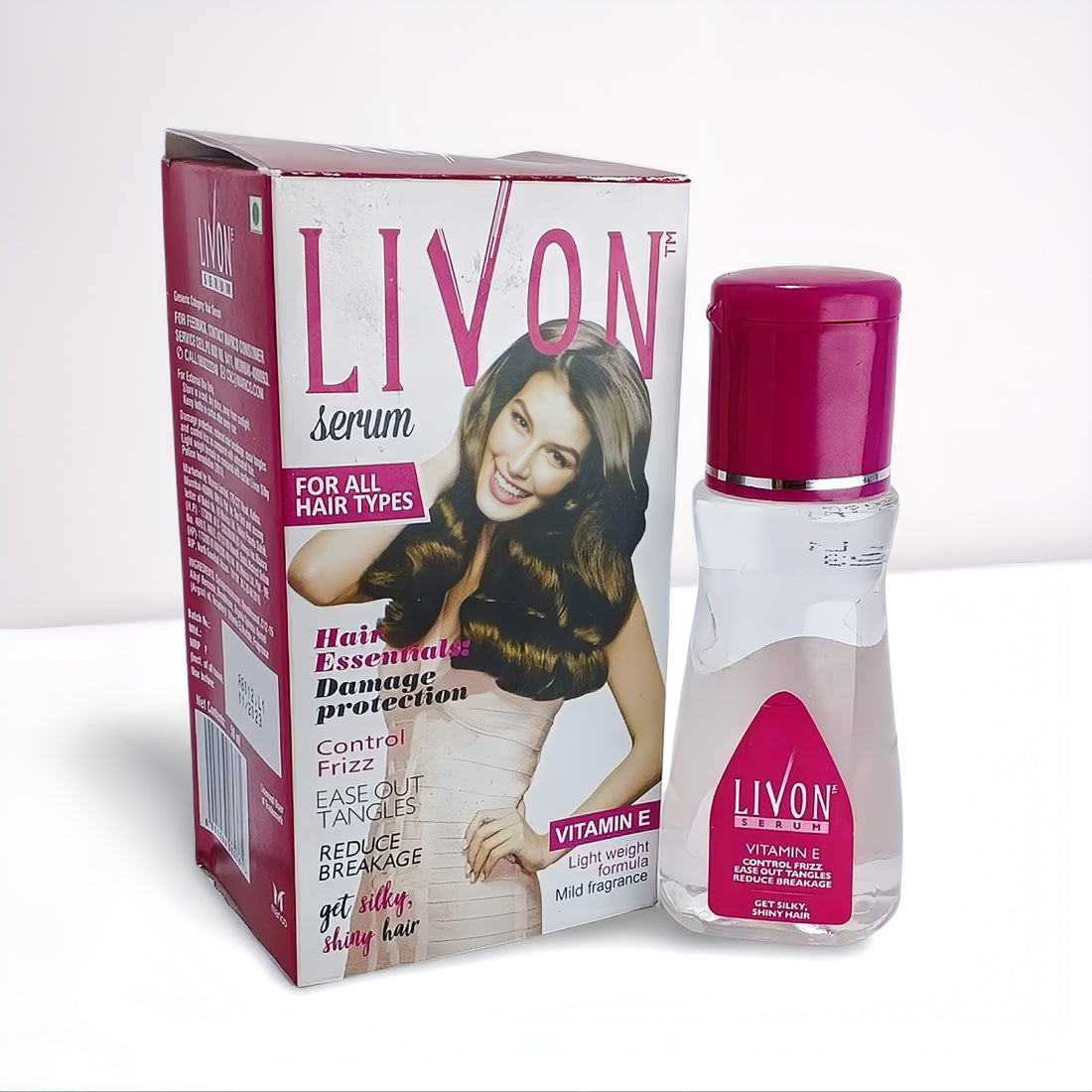 Livon Hair Serum with Vitamin E Frizz Control & Shine 50ML