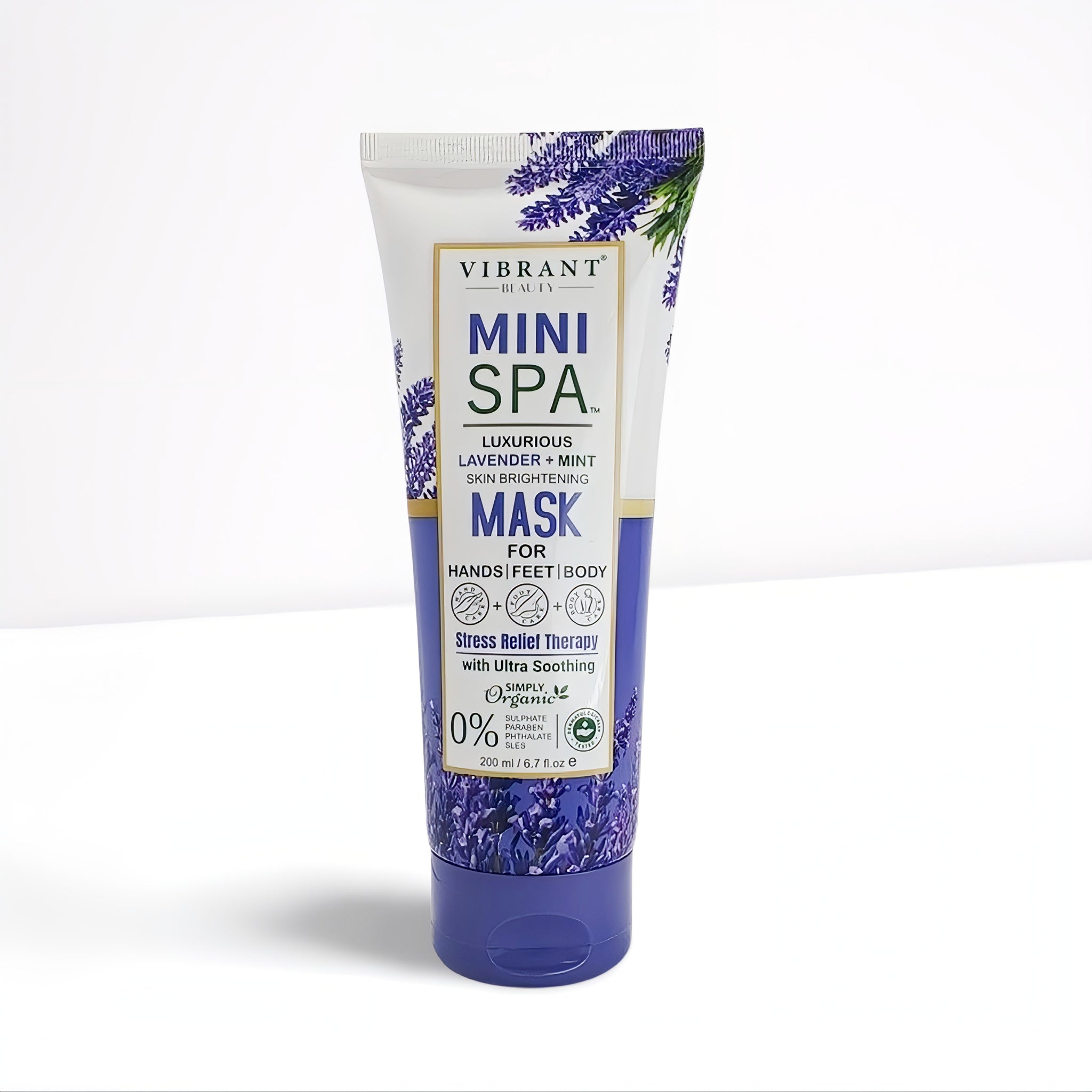 Vibrant Beauty Mini Spa Lavender + Mint Mask 200ML