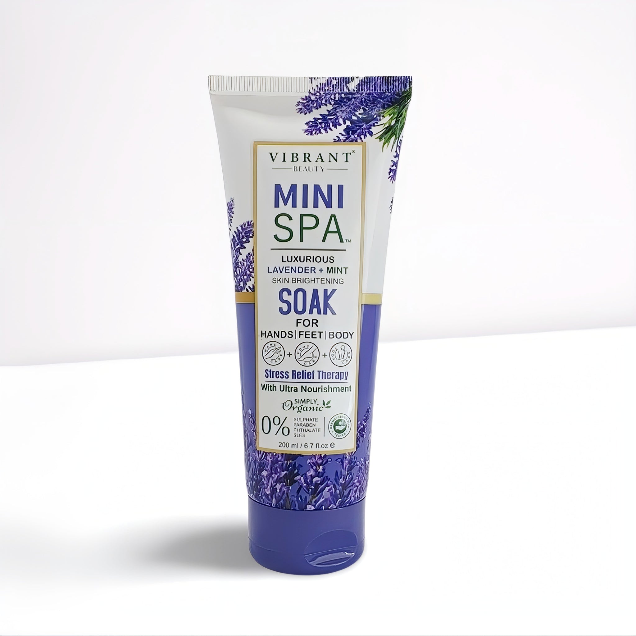 Vibrant Beauty Mini Spa Lavender + Mint Soak 200ML