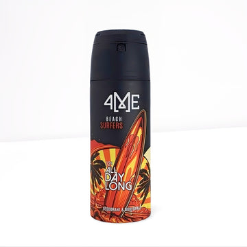 4ME Beach Surfers Deodorant & Bodyspray for Men, 150ml - 12h All Day Long Protection
