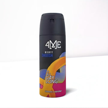 4ME Mighty Swoosh Deodorant & Bodyspray for Men, 150ml - 12h All Day Long Protection