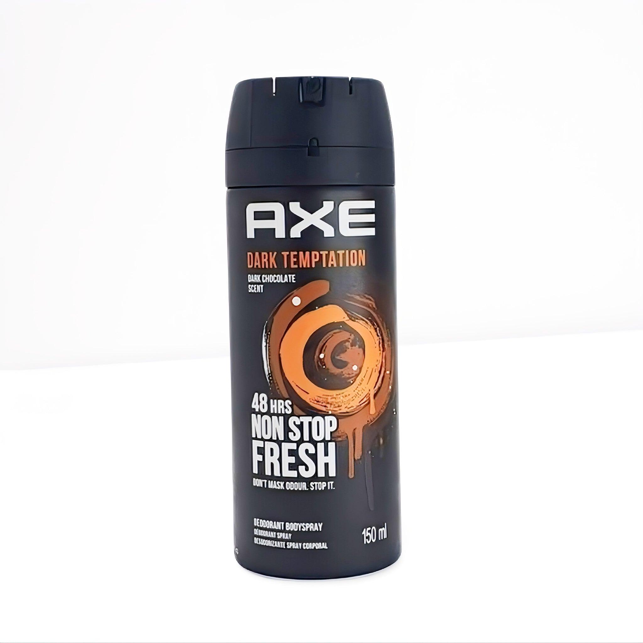 AXE Dark Temptation Deodorant Bodyspray for Men, Dark Chocolate Scent, 150ml - 48 HRS Non Stop Fresh