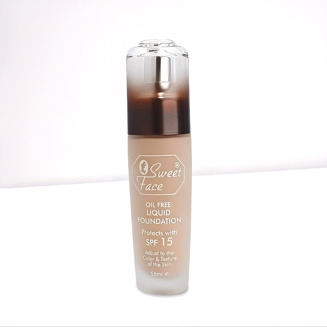 Sweet Face Oil-Free Liquid Foundation with SPF 15 - 55ml | Protects & Adjusts Skin Tone