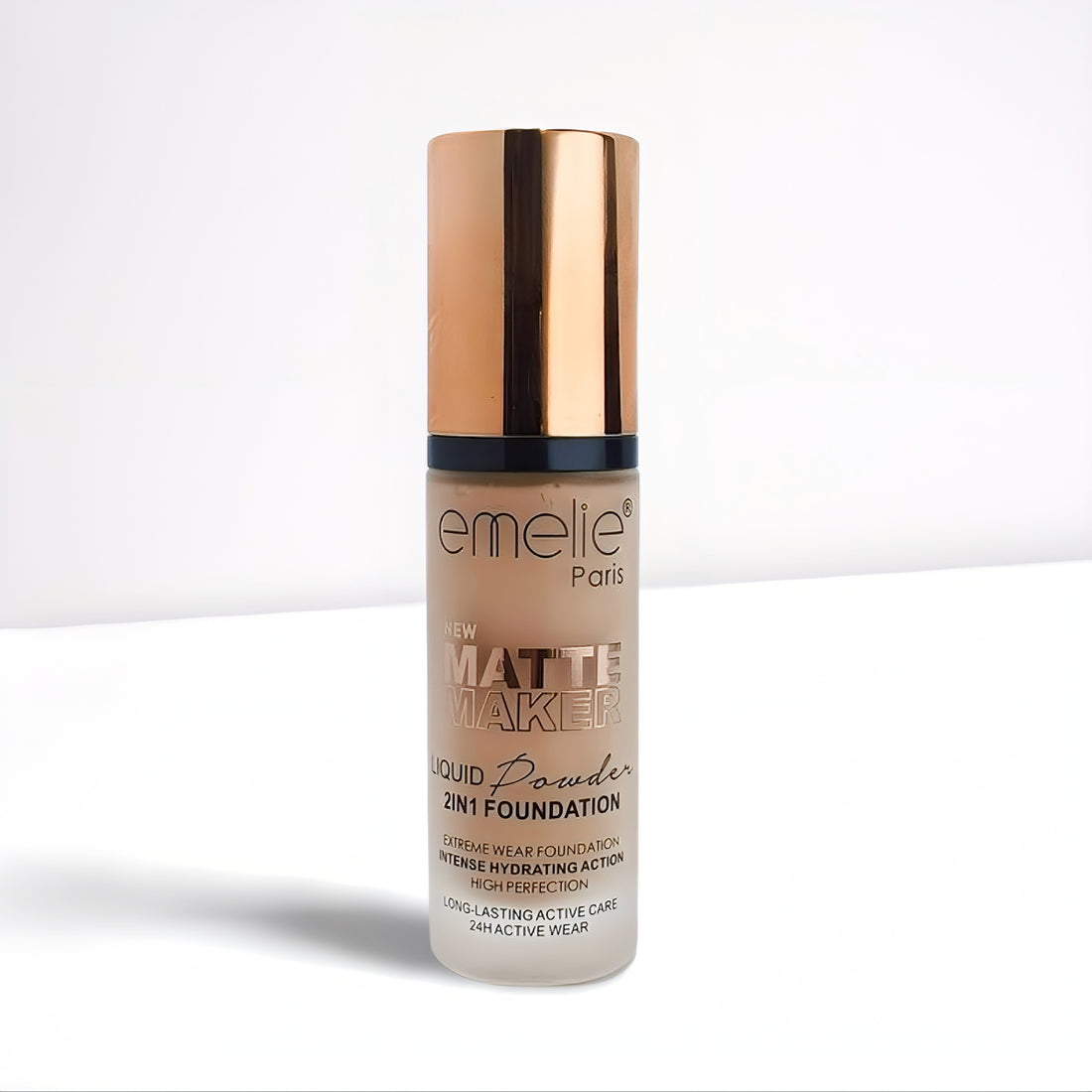 Emelie Paris Matte Maker Liquid Powder Foundation - 2in1 Hydrating & Long-Lasting Finish