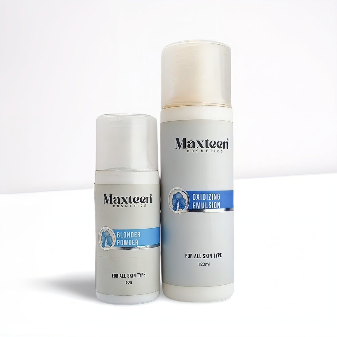 Maxteen Blonder Powder & Oxidizing Emulsion Kit (60g + 120ml)