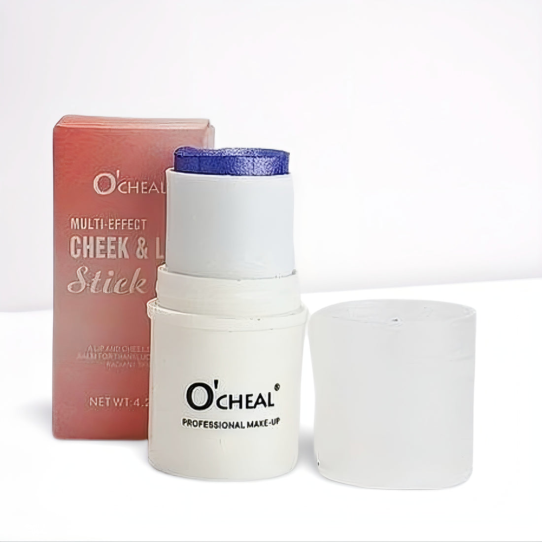 O'CHEAL Multi-Effect Cheek & Lip Stick (Blue Shimmer) 3-in-1 Bold Beauty: Multi-Effect Stick for Cheeks, Lips, & Eyes with Radiant Shimmer
