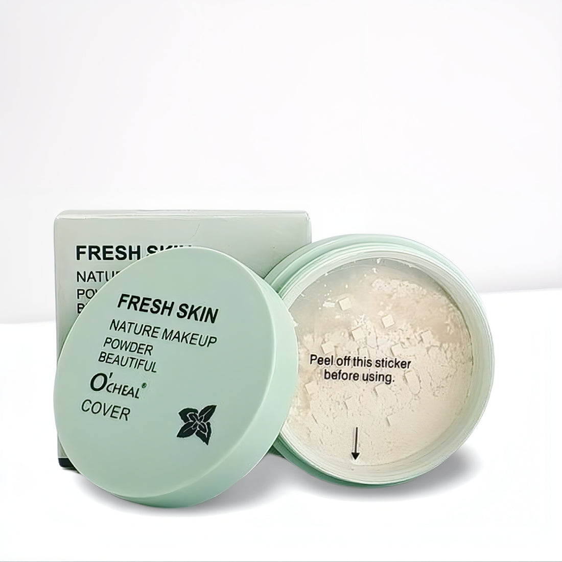 O'CHEAL Fresh Skin Nature Makeup Powder: Beautiful Cover Loose Setting Powder (8g) Long-Lasting, Oil-Controlling Loose Powder for a Flawless Finish