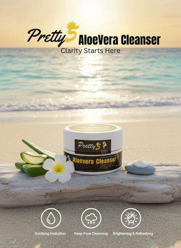 Aloe Vera Cleanser Whitening & Brightening Facial Foam - Gentle Deep Cleansing for All Skin Types