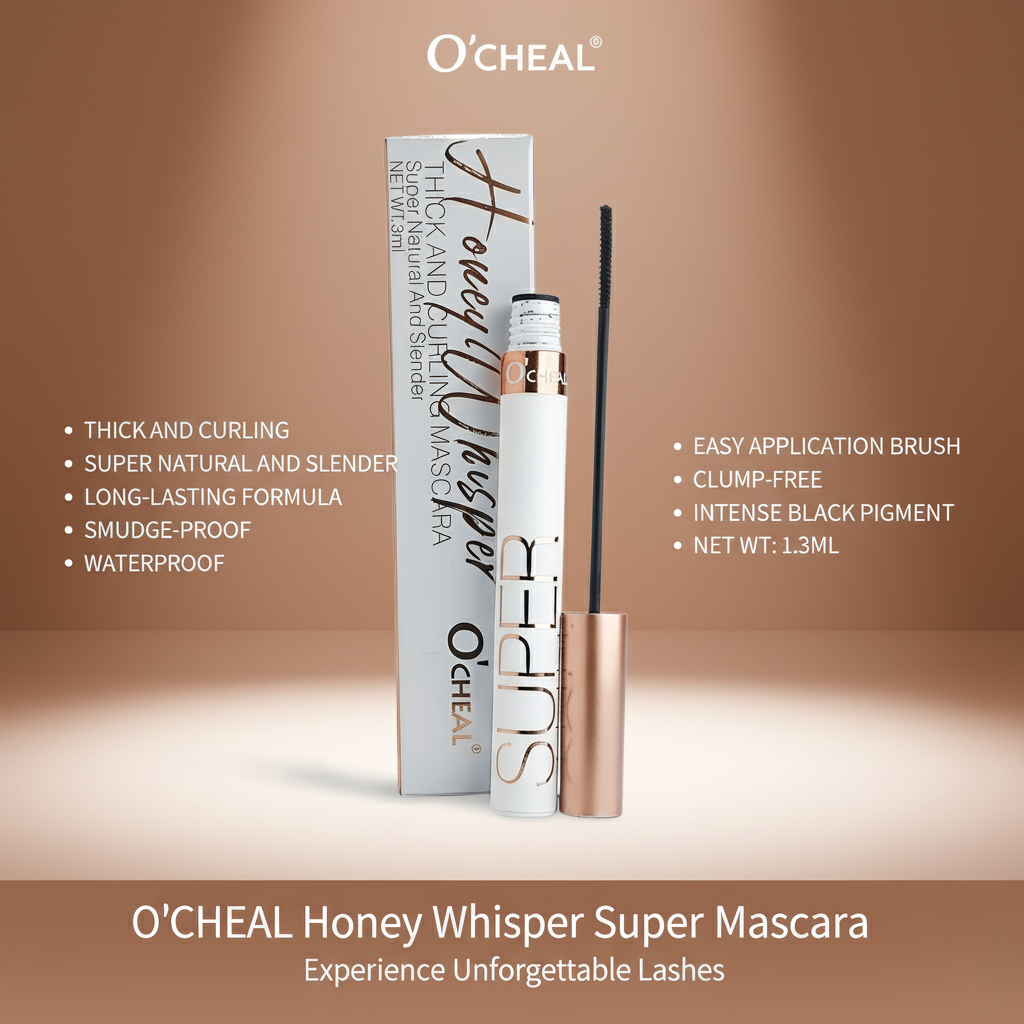 O'CHEAL Honey Whisper Super Mascara: Super Natural Length & Curl Thick, Slender, and Clump-Free
