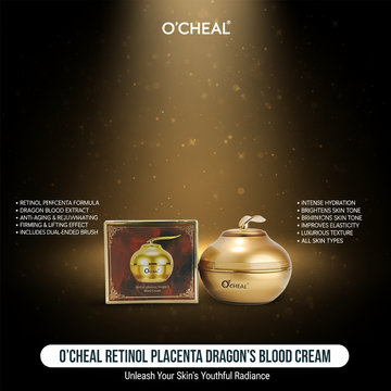 O'CHEAL Retinol Placenta Dragon's Blood Cream: Luxurious Anti-Aging Moisturizer Anti-Wrinkle, Firming & Brightening Face Cream